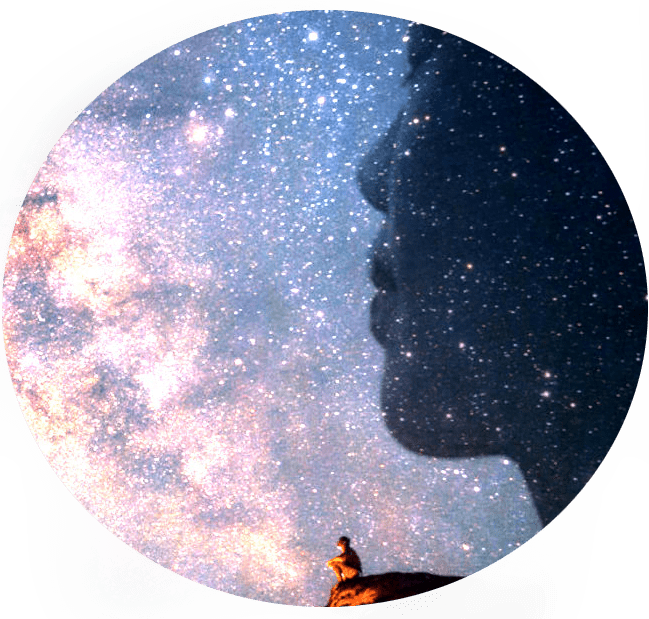 homme ciel étoilé femme 3 rond