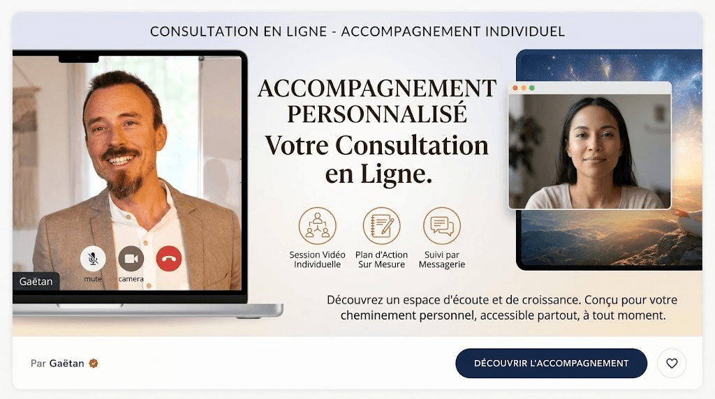 revenir vers son origine divine : un accompagnement spirituel proposé par Gaëtan