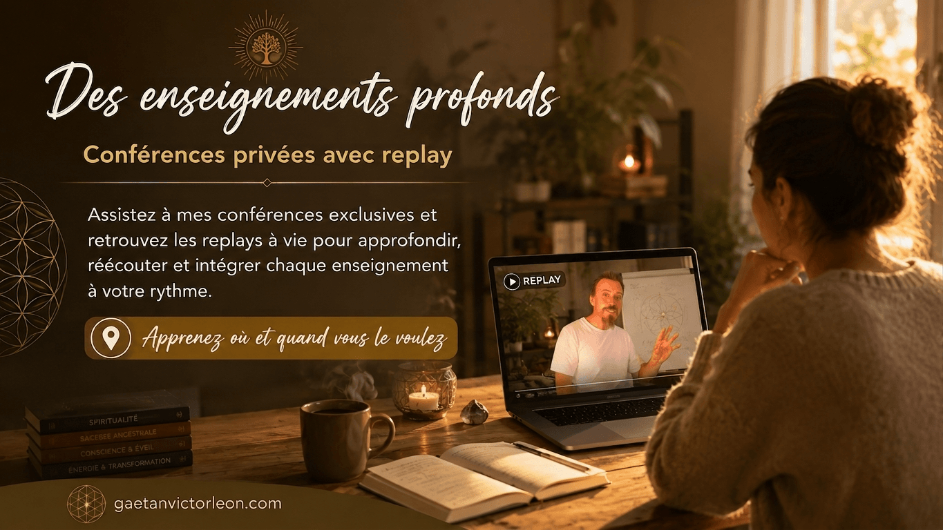Des Enseignements profonds — Conférences privées avec replay